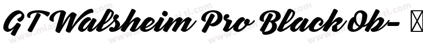 GT Walsheim Pro Black Ob字体转换